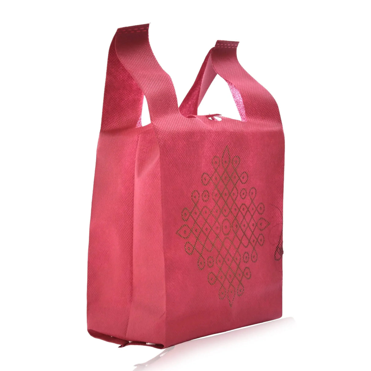 Kolam Print Return Non Woven Gifts Party Favor Bags Ecofriendly Reusable for Indian Wedding Housewarming Puja - LoveNspire