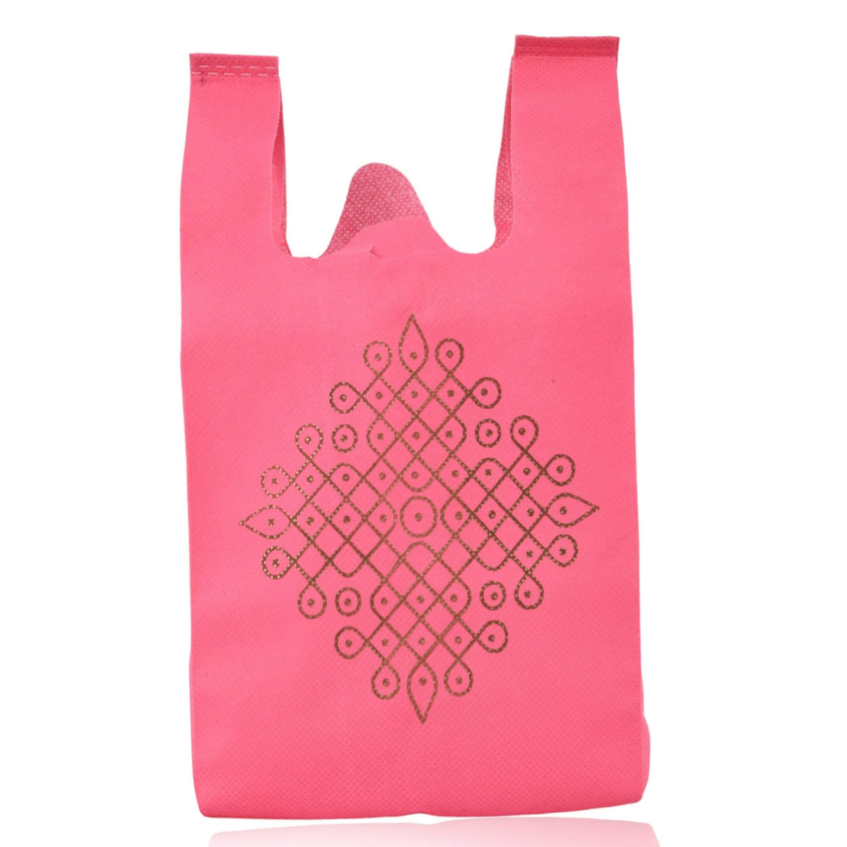 Kolam Print Return Non Woven Gifts Party Favor Bags Ecofriendly Reusable for Indian Wedding Housewarming Puja - LoveNspire