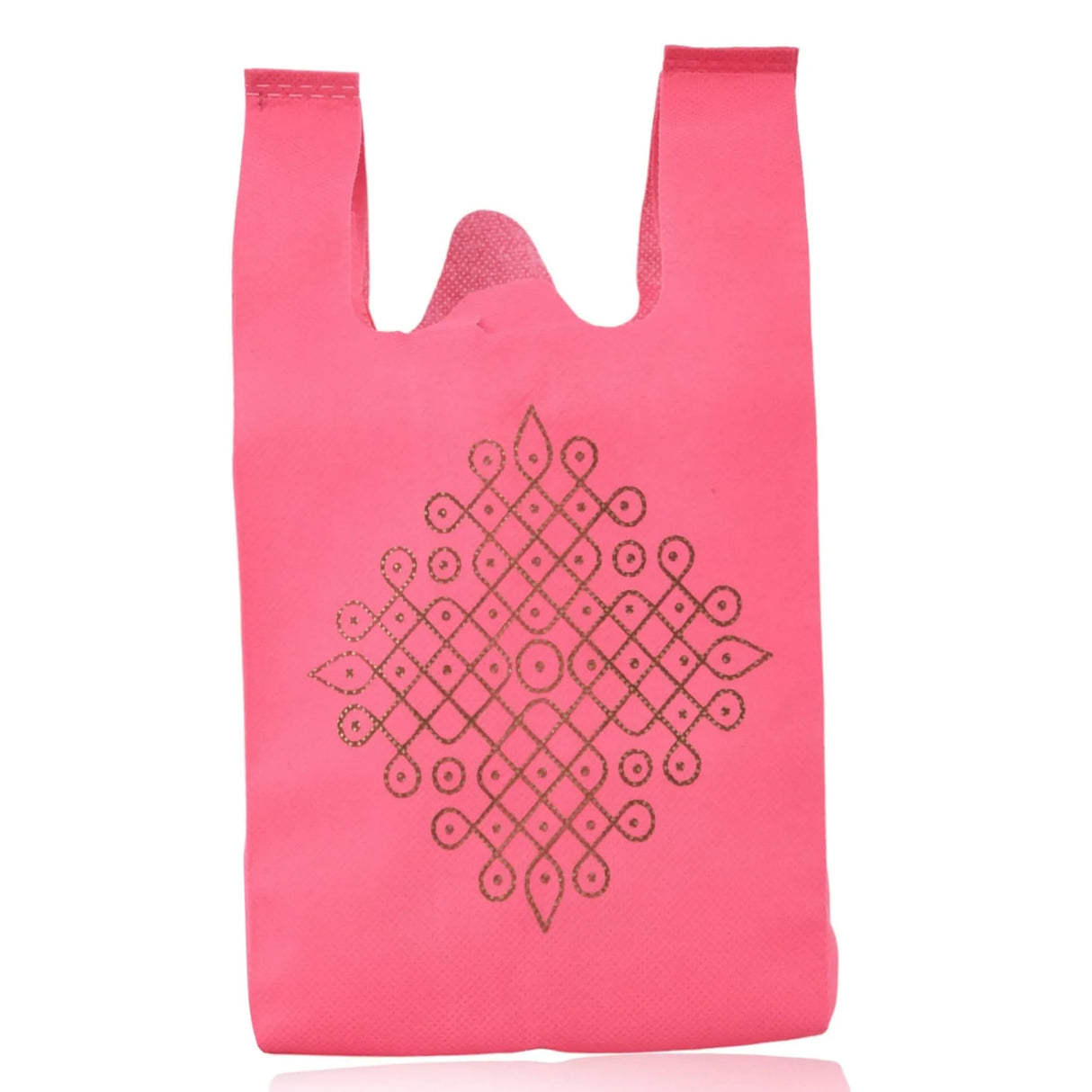 Kolam Print Return Non Woven Gifts Party Favor Bags Ecofriendly Reusable for Indian Wedding Housewarming Puja - LoveNspire