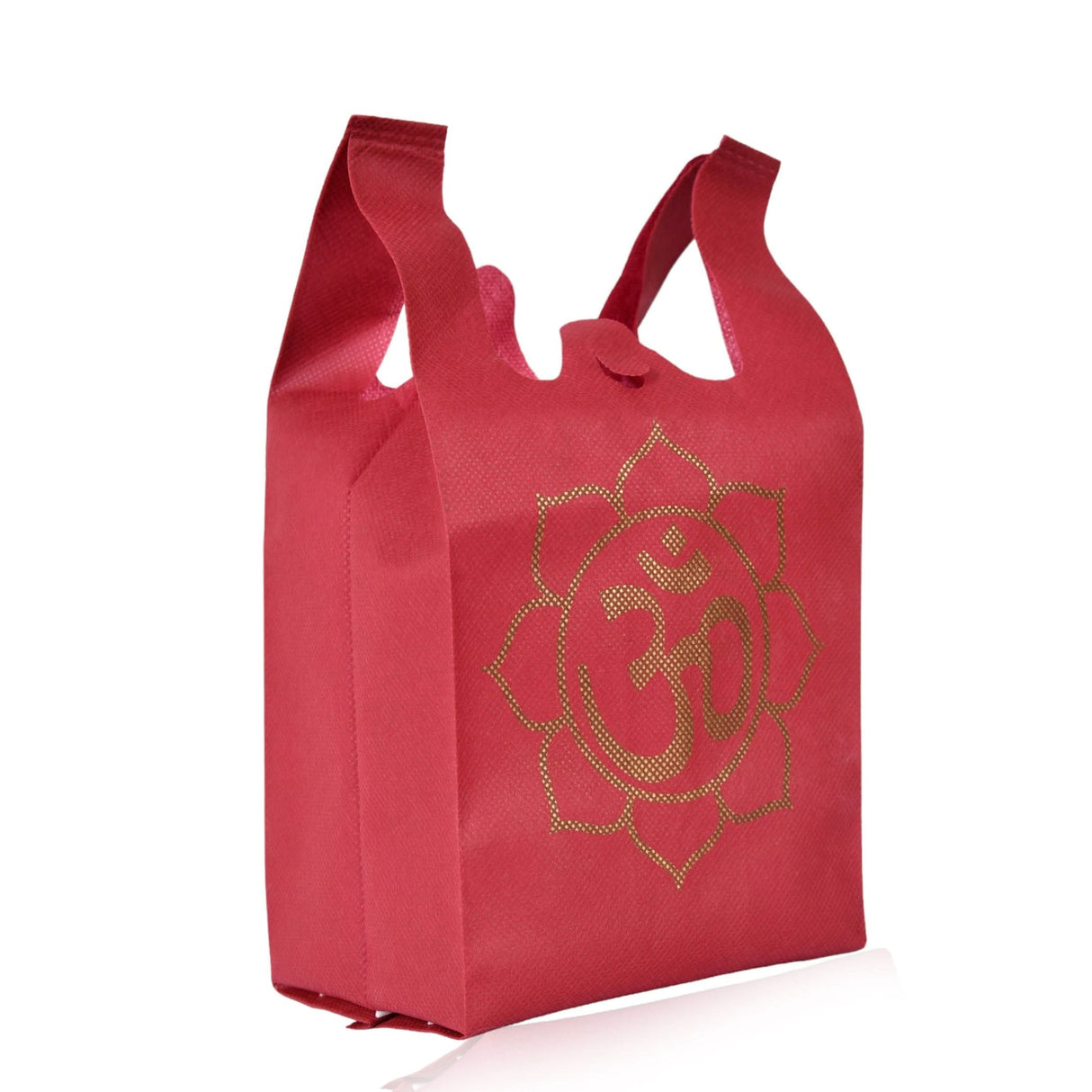 Om Print Return Non Woven Gifts Party Favor Bags Ecofriendly Reusable for Indian Wedding Housewarming Puja - LoveNspire