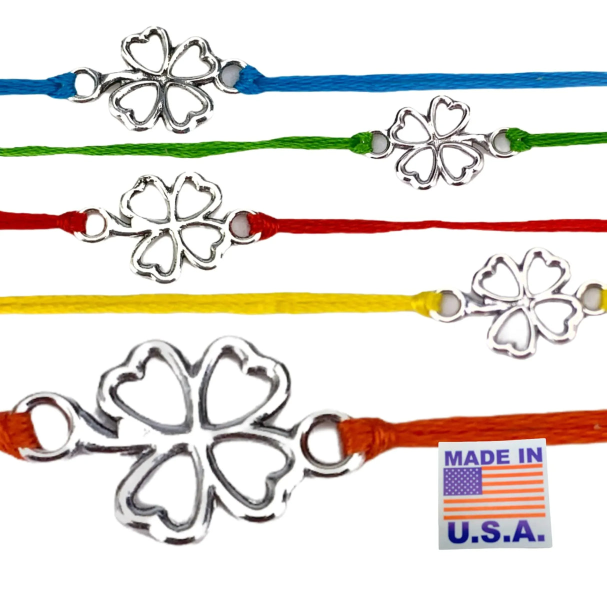 2CT Clover Leaf Charm Rakhi for Brother, Bhai Dooj, Clover, Rakhi for Sister, Clover Leaf Rakhi, Bhai Beej, Rakhri - LoveNspire