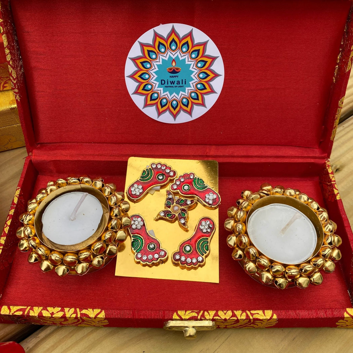 Personalized Diwali Gifts Hamper Indian Festival Diwali Gift Boxes Large Brocade Box for Employees Home Office Friends Family & Relatives Corporate Return Gift Items Gift for Her - LoveNspire