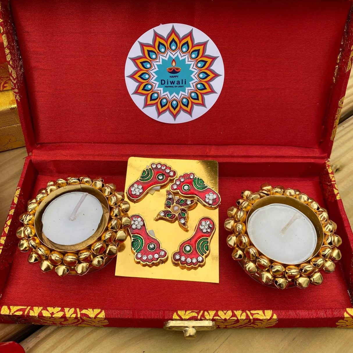 Personalized Diwali Gifts Hamper Indian Festival Diwali Gift Boxes Large Brocade Box for Employees Home Office Friends Family & Relatives Corporate Return Gift Items Gift for Her - LoveNspire