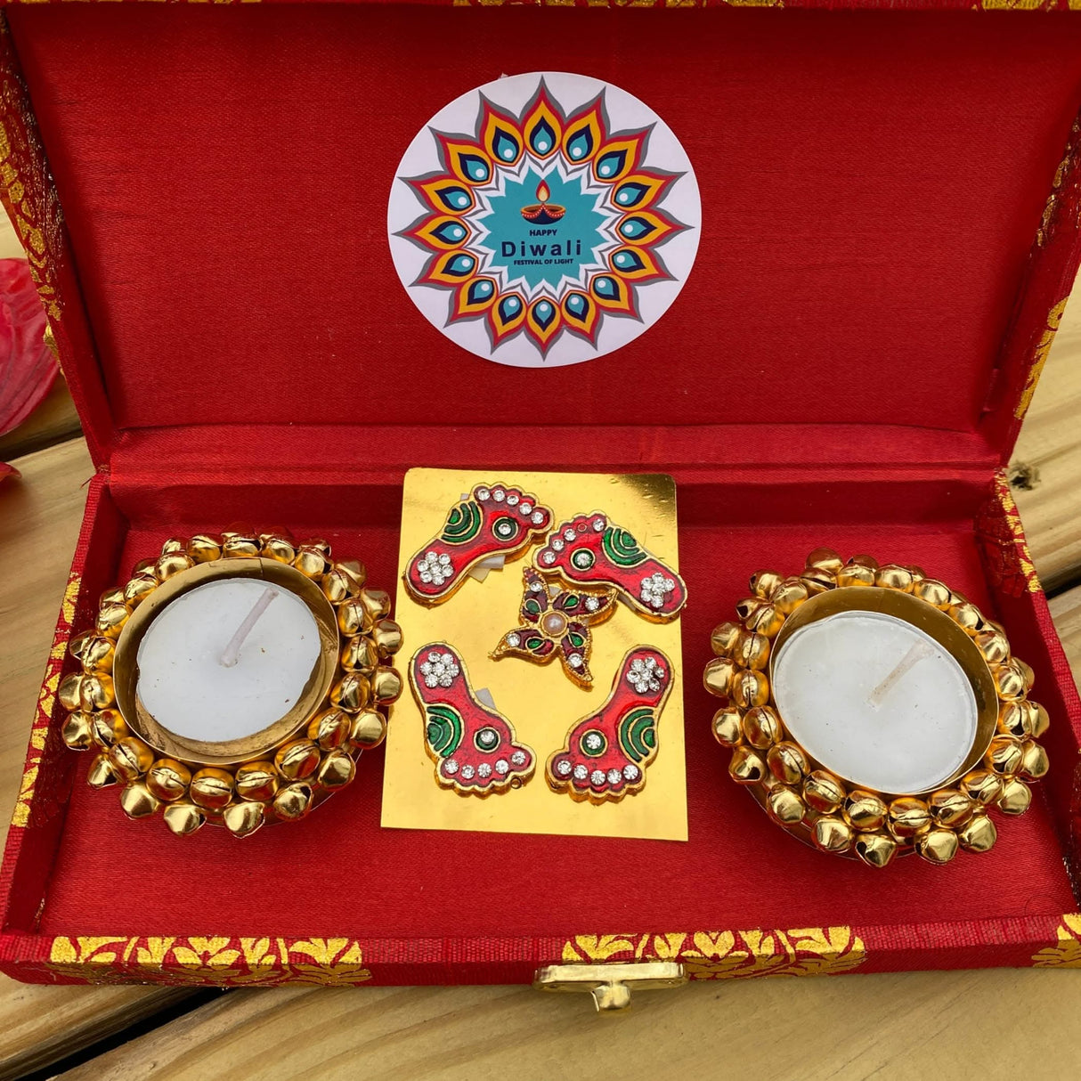 Personalized Diwali Gifts Hamper Indian Festival Diwali Gift Boxes Large Brocade Box for Employees Home Office Friends Family & Relatives Corporate Return Gift Items Gift for Her - LoveNspire