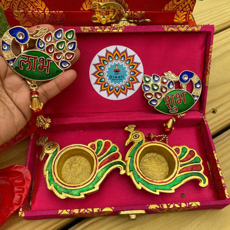 Personalized Diwali Gifts Hamper Indian Festival Diwali Gift Boxes Large Brocade Box for Employees Home Office Friends Family & Relatives Corporate Return Gift Items Gift for Her - LoveNspire