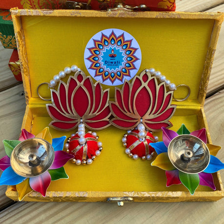 Personalized Diwali Gifts Hamper Indian Festival Diwali Gift Boxes Large Brocade Box for Employees Home Office Friends Family & Relatives Corporate Return Gift Items Gift for Her - LoveNspire