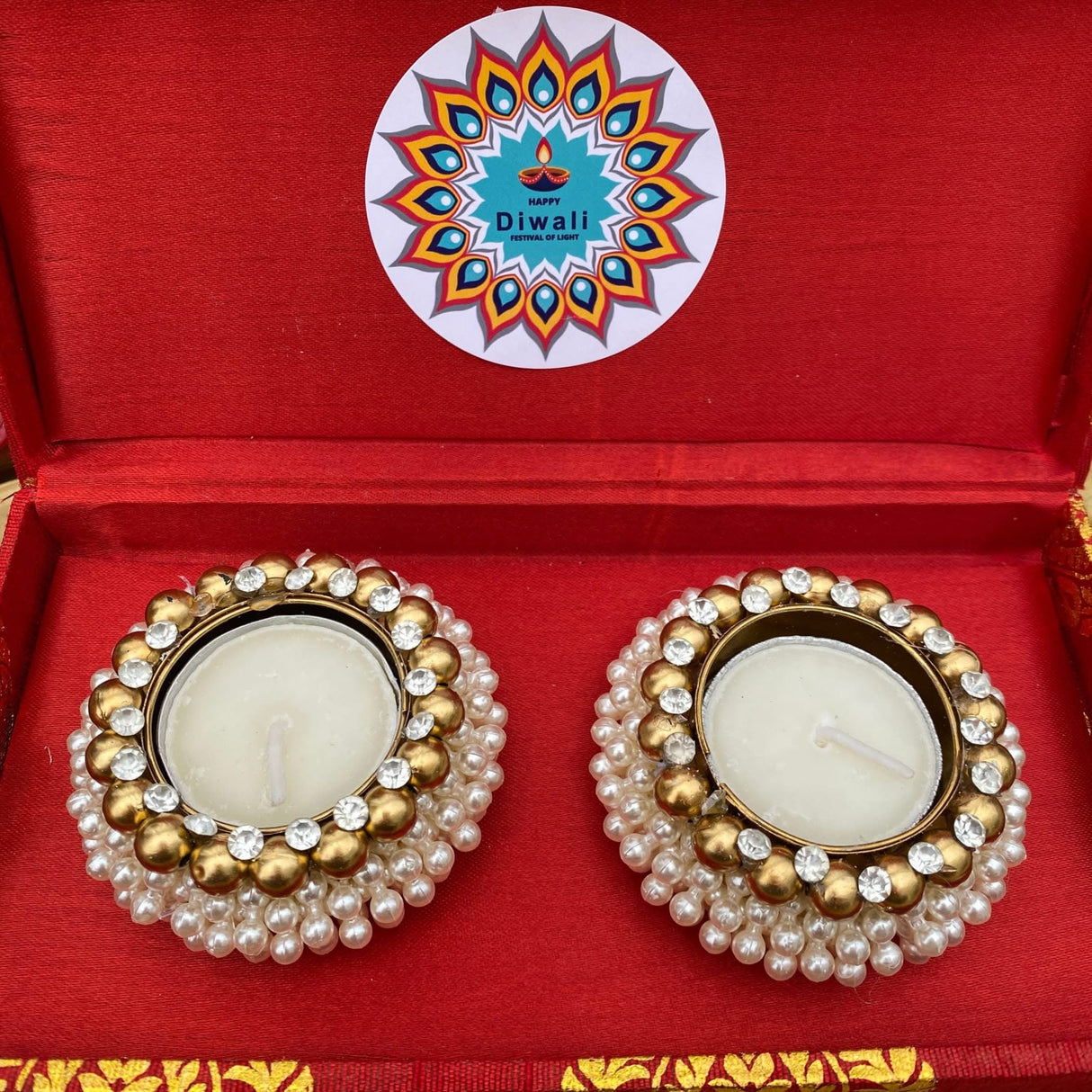 Personalized Diwali Gifts Hamper Indian Festival Diwali Gift Boxes Large Brocade Box for Employees Home Office Friends Family & Relatives Corporate Return Gift Items Gift for Her - LoveNspire