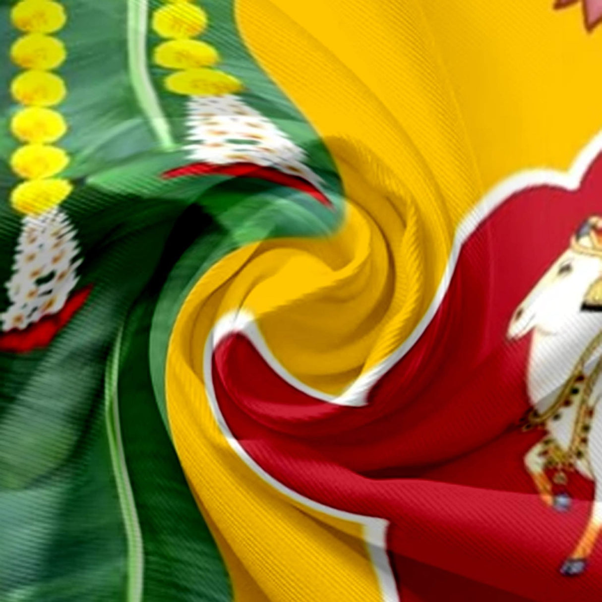 Cow Backdrop with Marigold Design Indian Traditional Cloth 5x8 Feet Backdrop Pooja Wall Decor Indian Wall Art Photo Decor Banner Indian Janmashtami Decor Decorative Pooja Cloth - LoveNspire