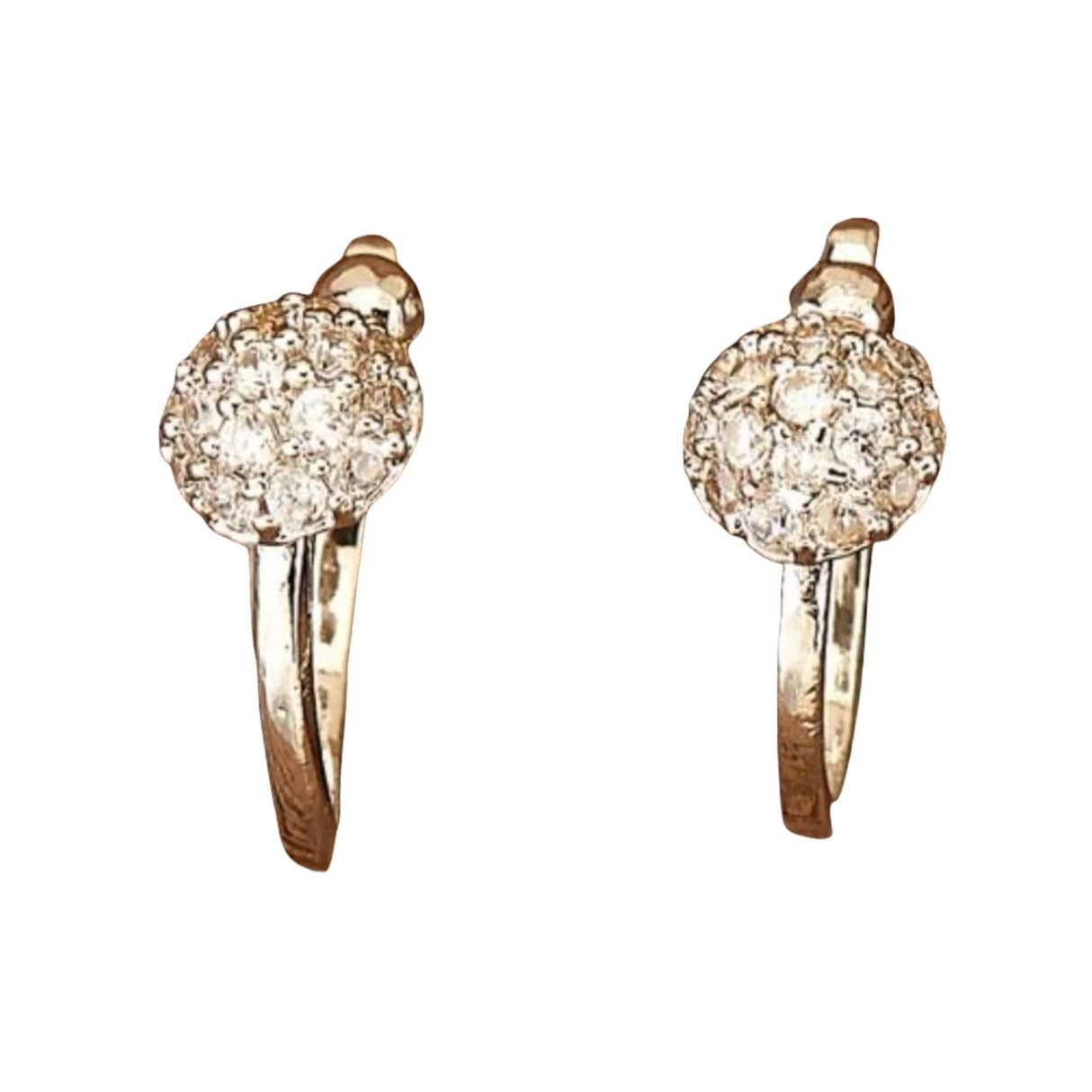 Cz Nose Ring with Rhodium Plating - Western Classic Nosepin Jewelry for Women Indian Nose Rings Hoops Non-Piercing Nose Pin Septum Ring Pressable Antique Silver Bridesmaid Nath Gift for Her - LoveNspire