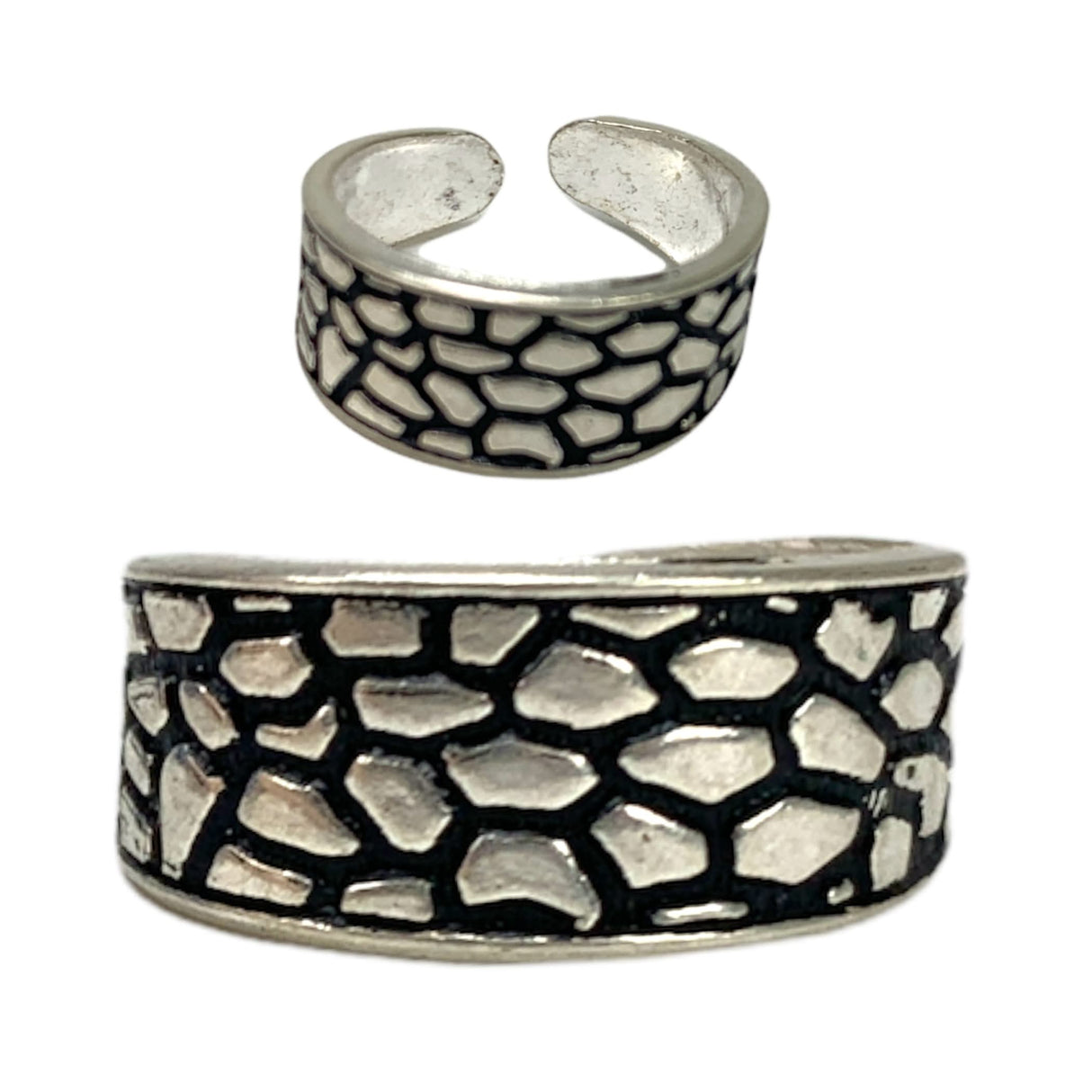 Adjustable Silver Toe Rings Pair Dainty Indian Bichiya Real Silver Feet Accessories Tribal Toe Rings Summer Beach Jewelry Comfort Fit Toe Rings for Women - LoveNspire