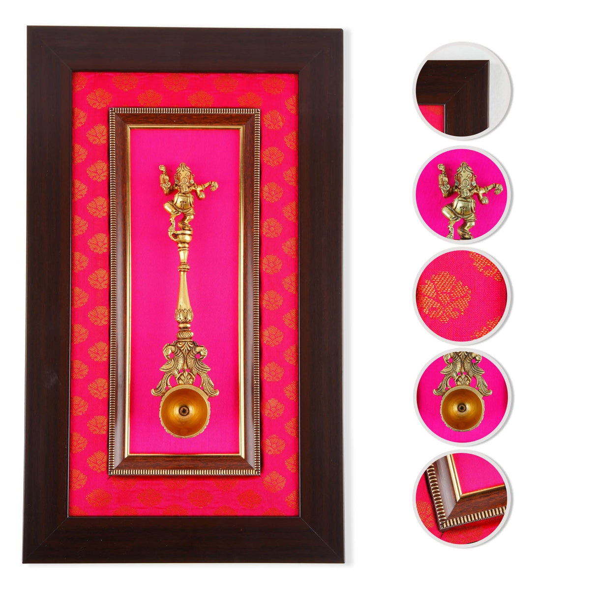 Decorative Brass Dancing Krishna Wall Art for Living Room Office House Pooja Room Hindu God Statue Modern Artwork Return Gift Pooja Favor Decorative Wall Hanging Showpiece - LoveNspire