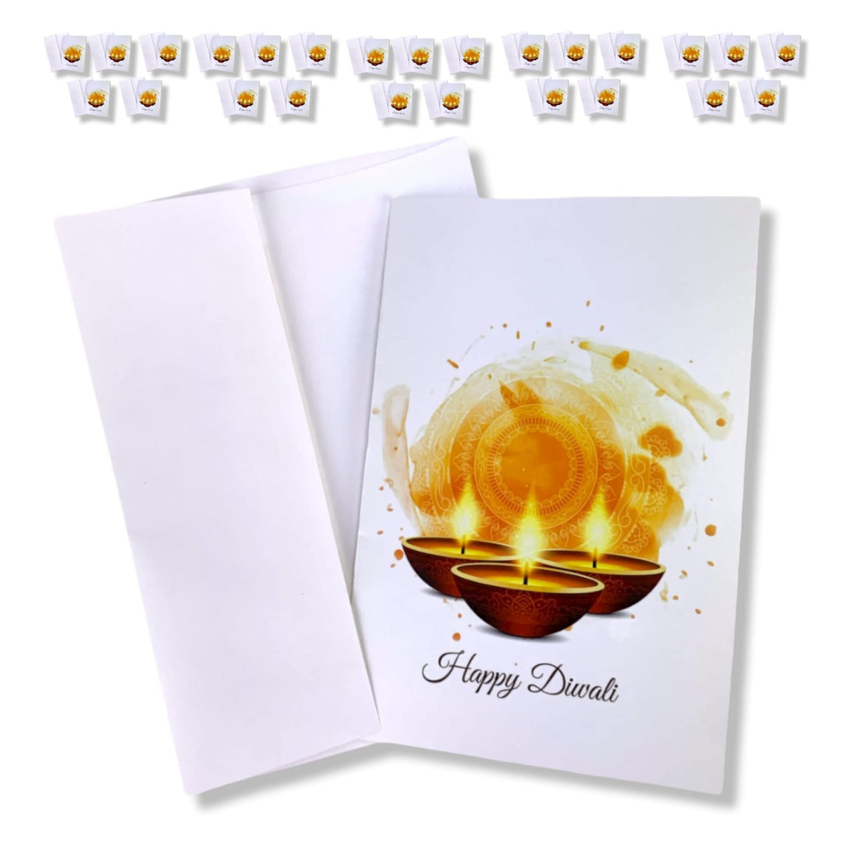 Diwali Greeting Card Pack Deepawali Greeting Cards Set Printed Customizable Indian Festival Cards Shubh Diwali Greetings Diwali Vijayadashmi Favor - LoveNspire