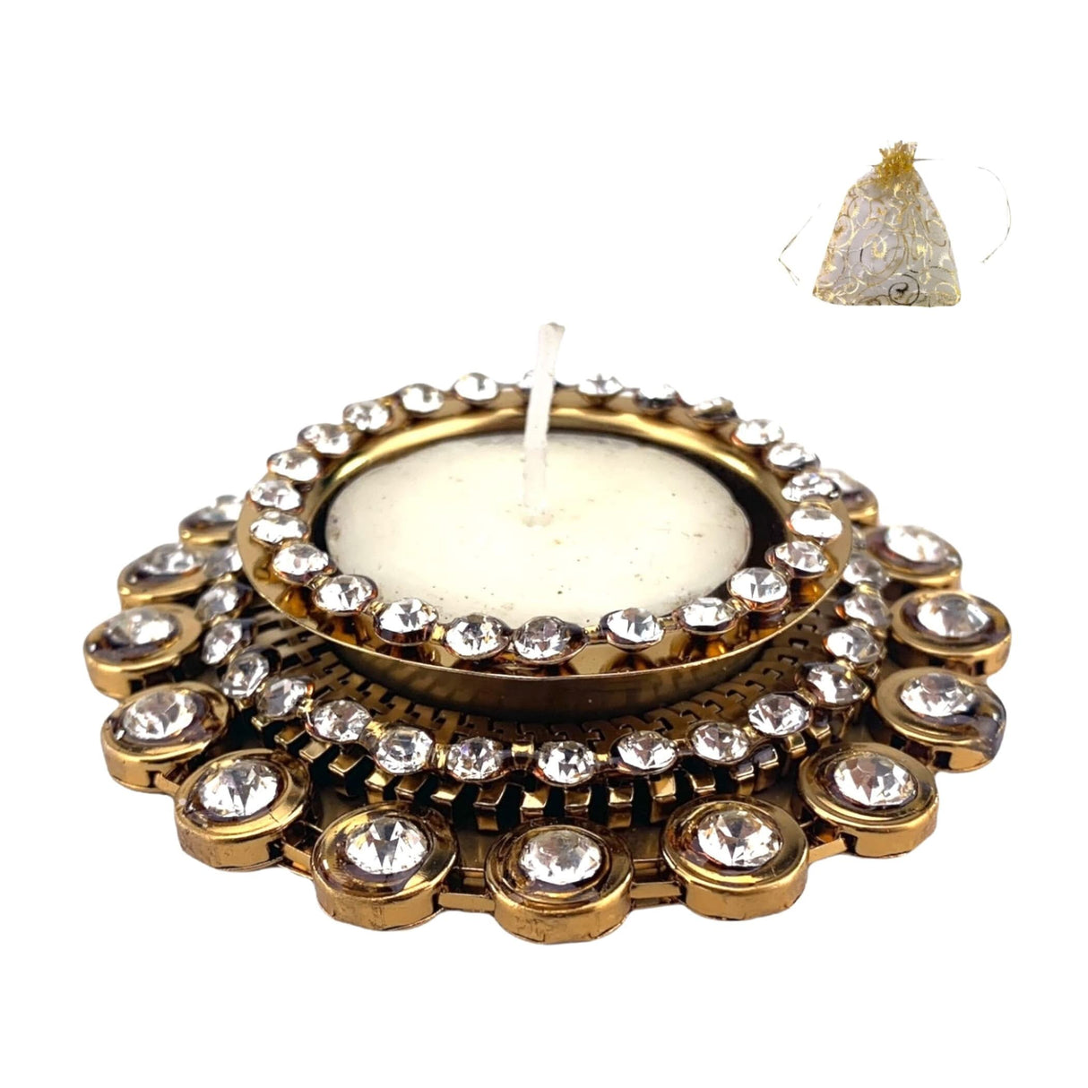 Tealight Candle Holder Festival of Light Decorative T-light Holder for Diwali Navratri Christmas Hanukkah Thanksgiving Housewarming Gift Candle Stand for Centerpiece Dining Table Home Decor - LoveNspire