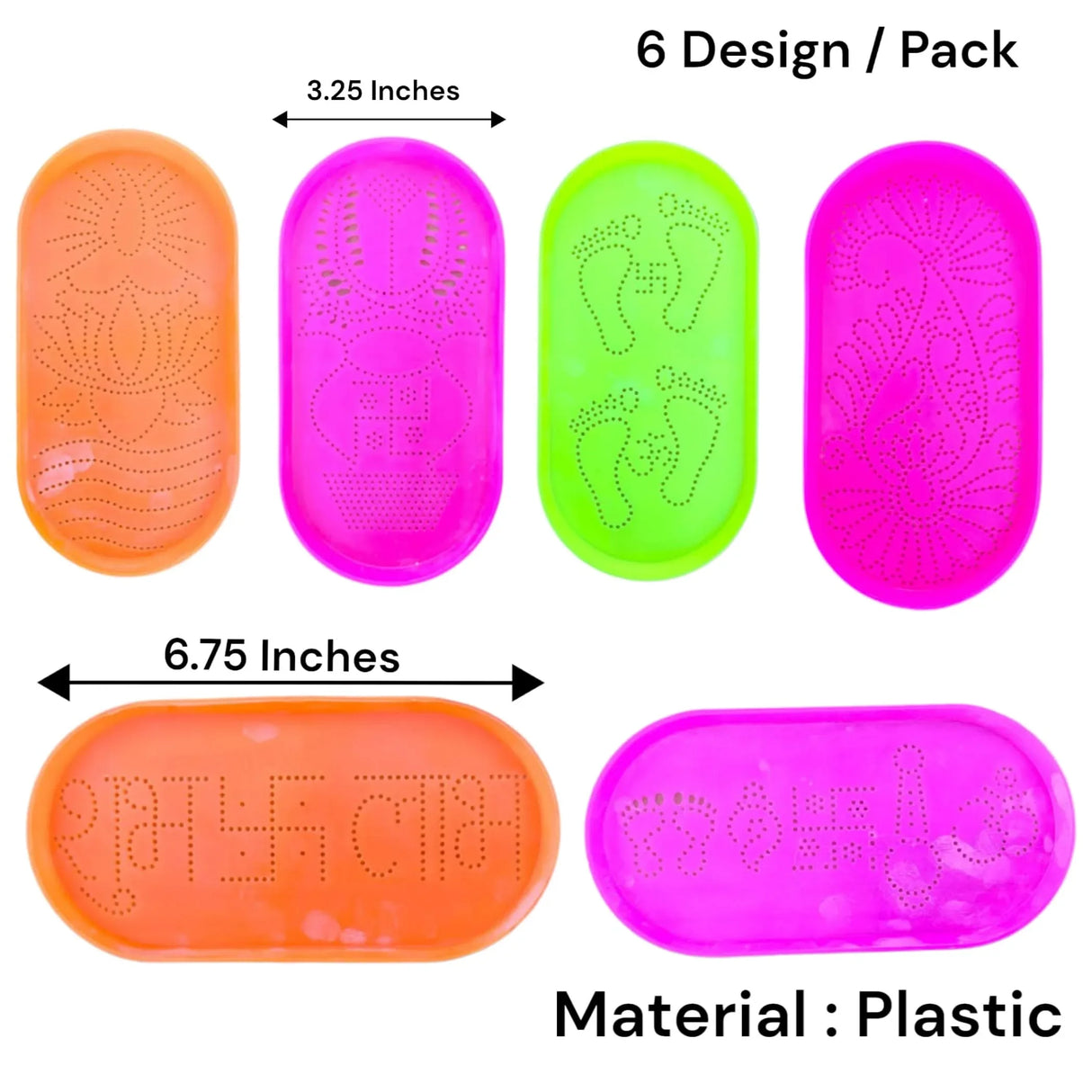 Rangoli Stencil Kit Reusable Rangoli Templates Plastic Stencil Set for Indian Traditional Diwali Navratri Pongal Puja Decoration Diy Stencil for Floor Table Decor - LoveNspire