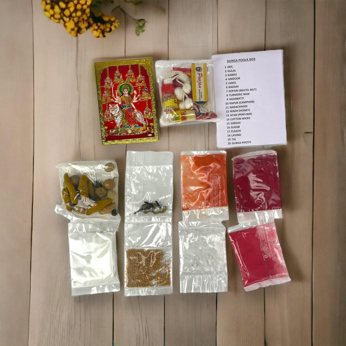 Durga Puja Kit, Durga Ma Pooja Kit, Durga Pooja, Durga Pooja Samagri, Diwali Puja Kit, Navratri Puja, Puja Item, Pooja Item - LoveNspire