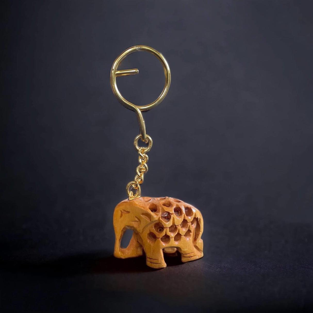 3Pc Handmade Wooden Keychain Elephant Camel Turtle Amulet Keyring Door Car Key Chains Good Luck Charms Feng Shui Key Ring - Key Holder for Friendship Day Christmas Thanksgiving - LoveNspire