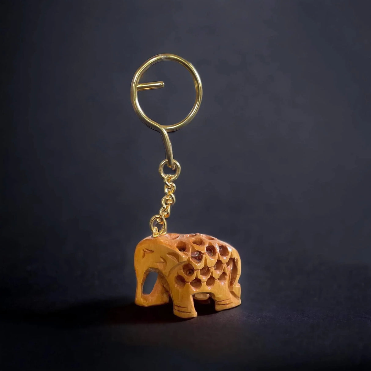 3Pc Handmade Wooden Keychain Elephant Camel Turtle Amulet Keyring Door Car Key Chains Good Luck Charms Feng Shui Key Ring - Key Holder for Friendship Day Christmas Thanksgiving - LoveNspire