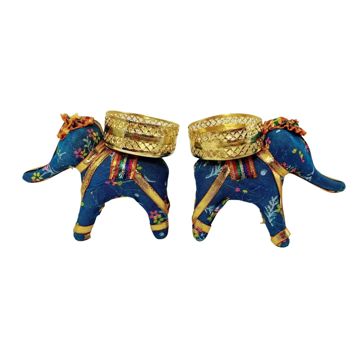 Elephant Tea Light Candle Holders Indian Festival of Light Decorative Candle Stand for Diwali Christmas Thanksgiving Housewarming Gift T-light Holder for Centerpiece Dining Table Home Decor - LoveNspire