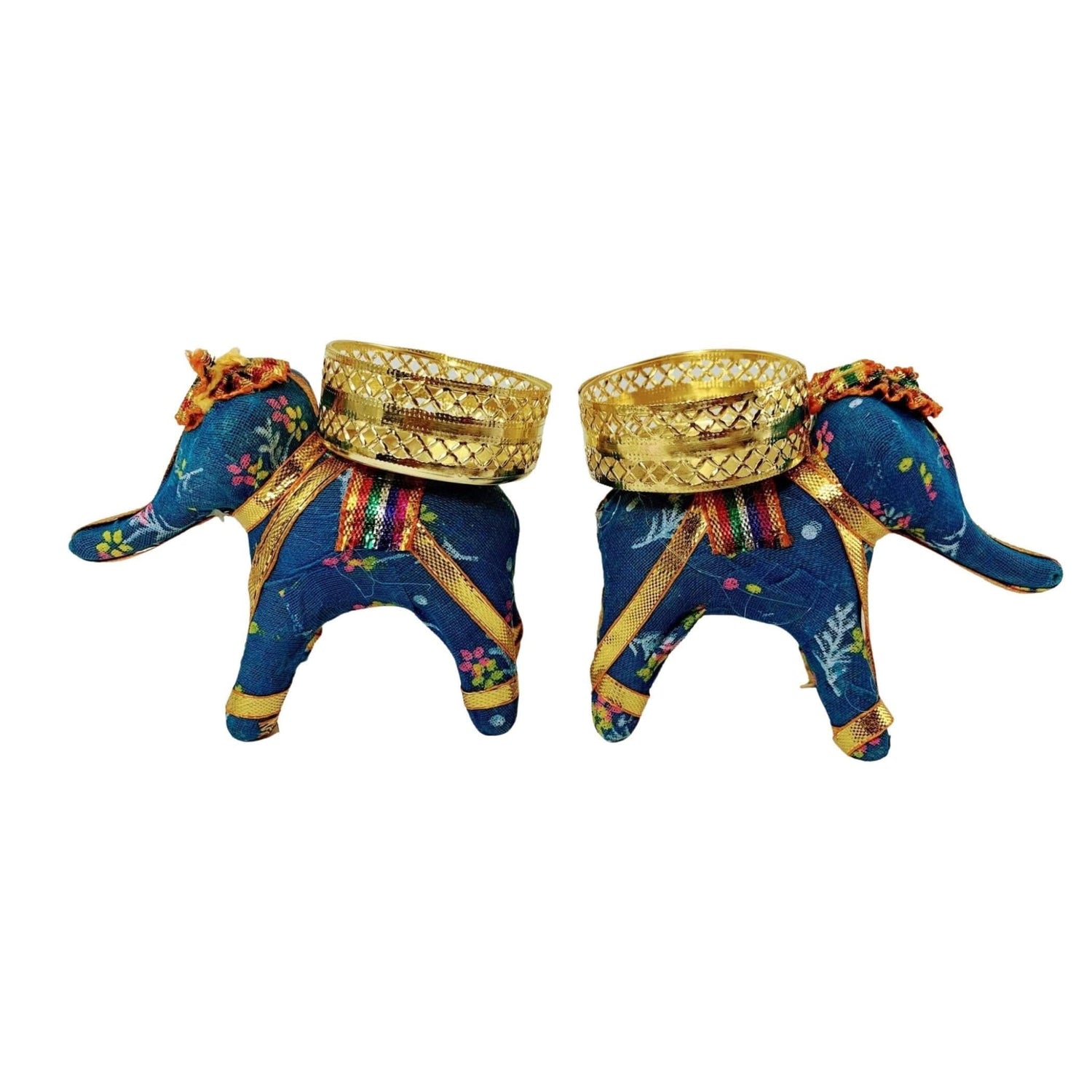 Elephant Tea Light Candle Holders Indian Festival of Light Decorative Candle Stand for Diwali Christmas Thanksgiving Housewarming Gift T-light Holder for Centerpiece Dining Table Home Decor - LoveNspire