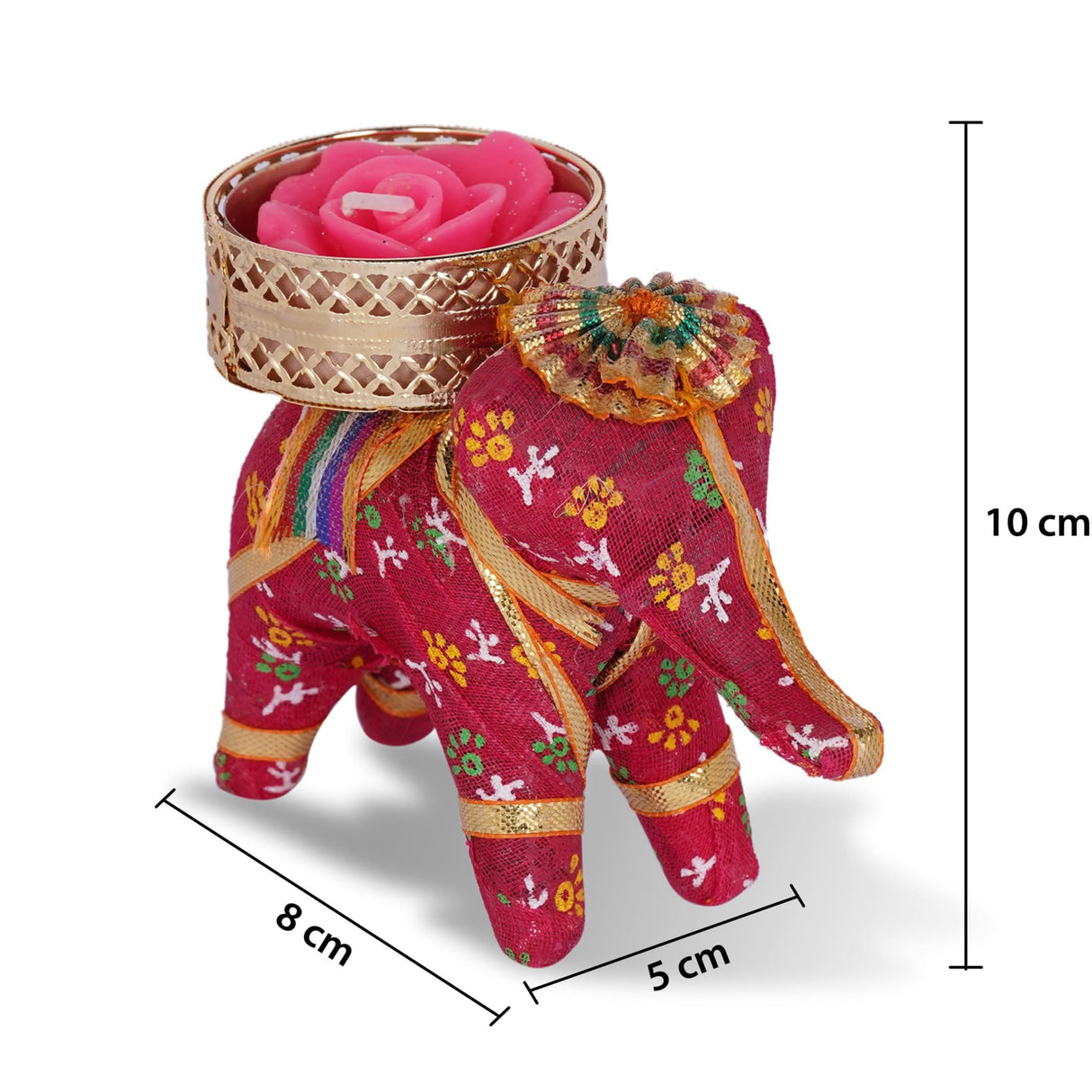 Elephant Tea Light Candle Holders Indian Festival of Light Decorative Candle Stand for Diwali Christmas Thanksgiving Housewarming Gift T-light Holder for Centerpiece Dining Table Home Decor - LoveNspire