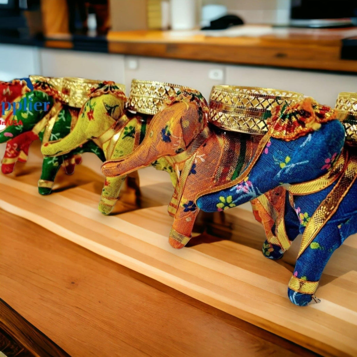 Diwali Gift Hamper Elephant Tealight Candle Holder Diwali Gift Boxes Indian Festival Best Wishes Christmas Hamper Basket for Employees Home Office Friends Family & Relatives - Return Gift - LoveNspire