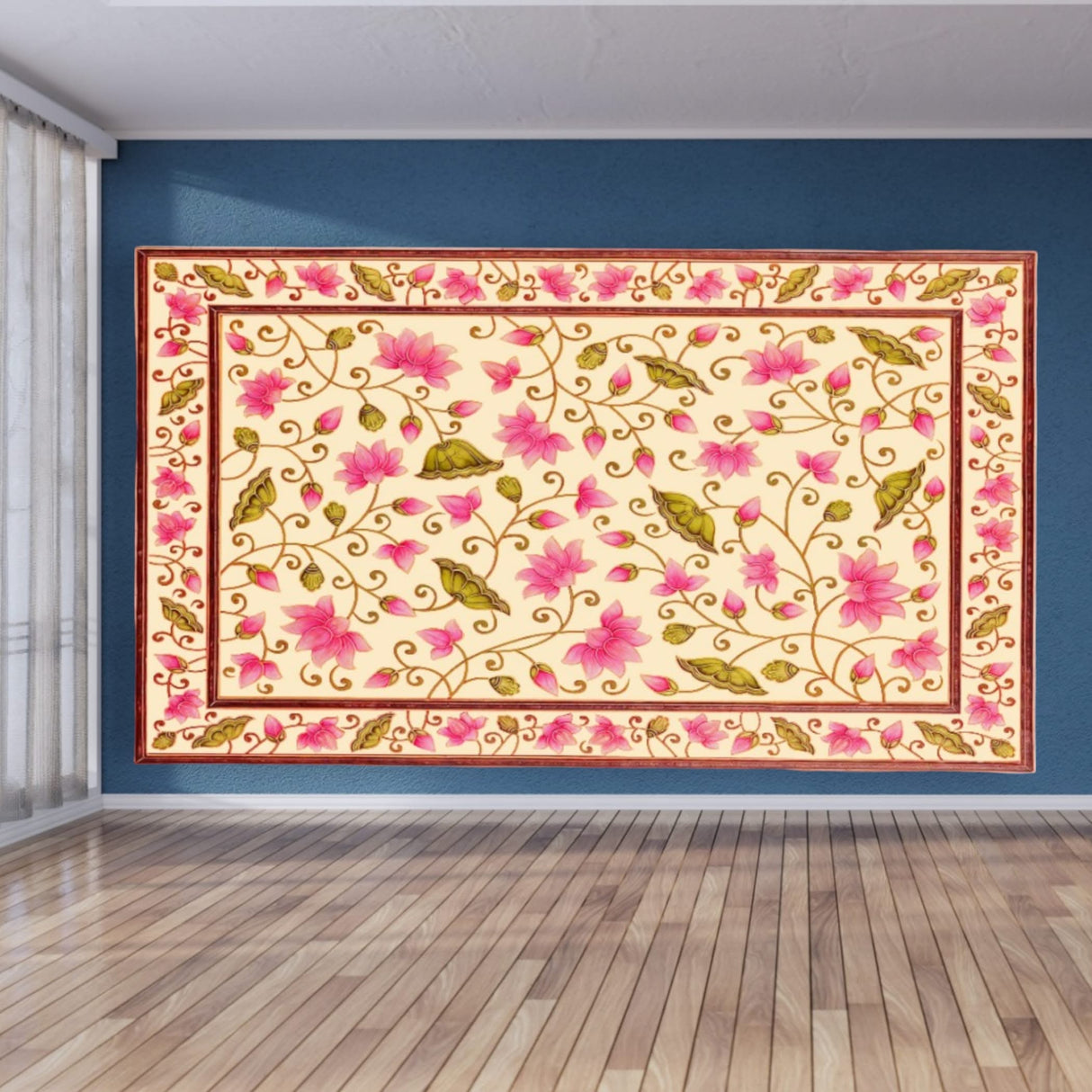 Flower Design Backdrop, Lotus Wedding Decoration, Pooja Backdrop Decoration, Indian Backdrop, Indian Decorations,housewarming Decor, Traditional Backdrop, Pooja Decoration - LoveNspire