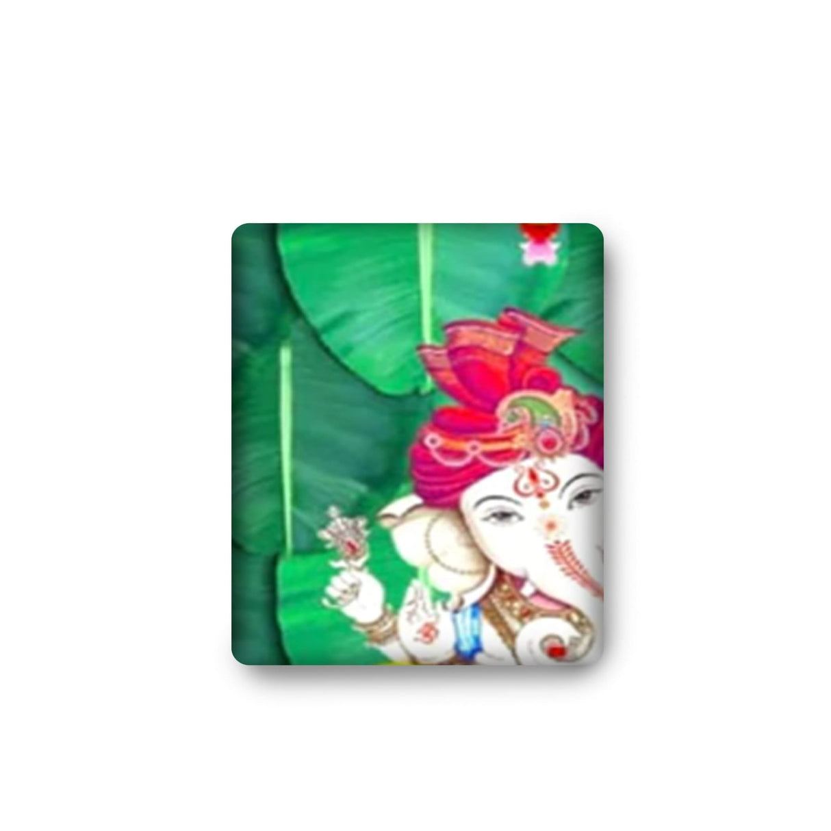 Ganesh and Cow Backdrop 5x8 Feet Indian Traditional Cloth Backdrop Pooja Wall Decor Indian Wall Art Photo Decor Banner Indian Ganesh Pooja Decor Decorative Pooja Cloth - LoveNspire