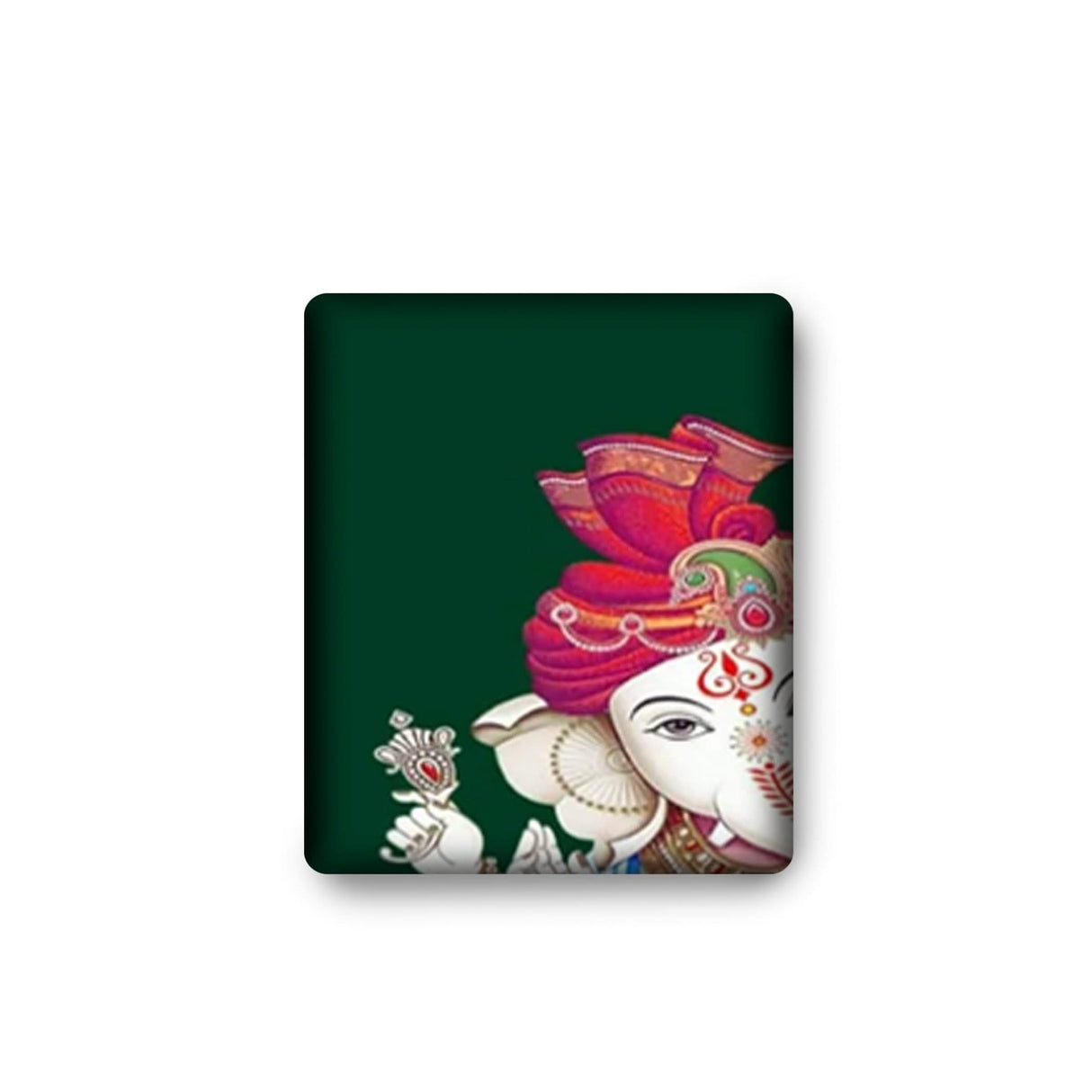 Ganesh with Kolam Design Backdrop 5x8 Feet Indian Traditional Cloth Ganesh Pooja Decor Indian Pooja Wall Decor Indian Wall Art Photo Decor Banner Decorative Pooja Cloth - LoveNspire