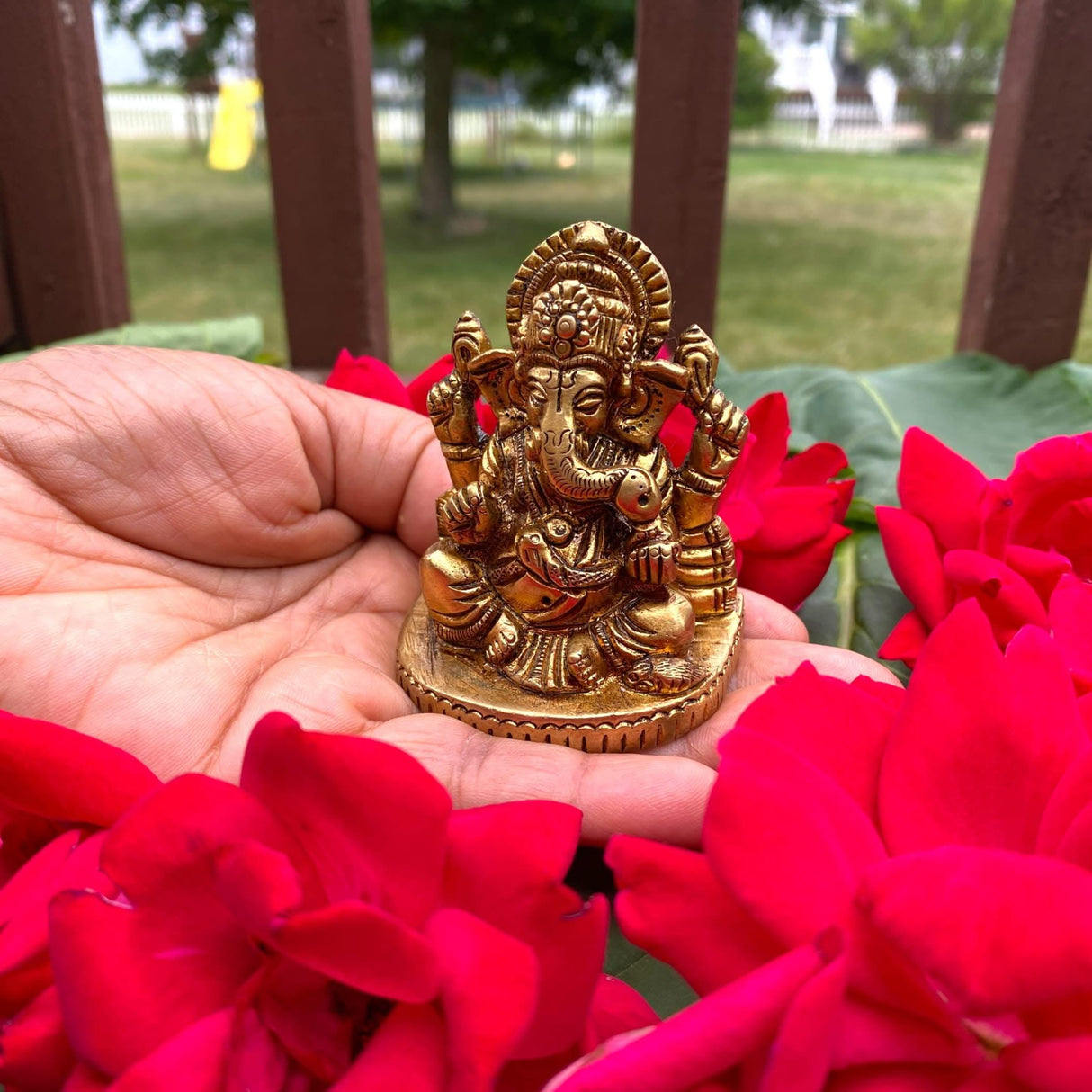 Ganesha Brass Idol, Altar, Deity, Ganesh Idol, Ganapati Idol, Ganesha Statue, Ganapati Idol, Diwali Gift - LoveNspire