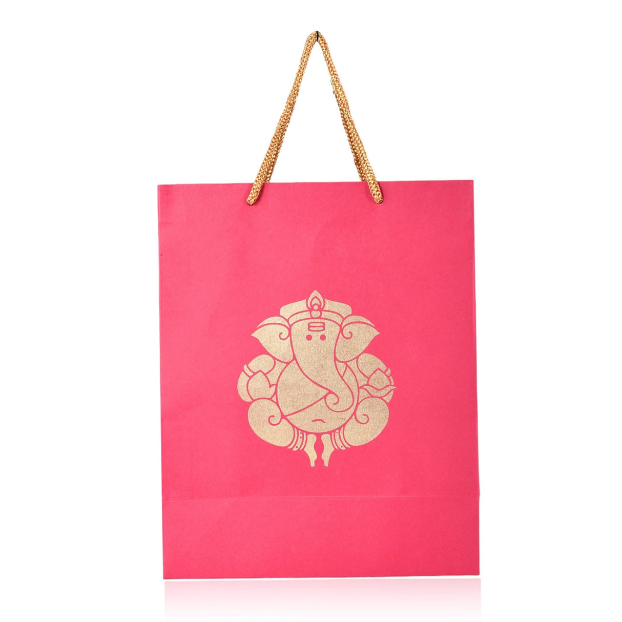 Ganesha Paper Carry Bags Party Favor Gift Bag for Goodie Wedding Ganesh Chaturthi Puja Return Gifts - 8x4x10 Inch - LoveNspire