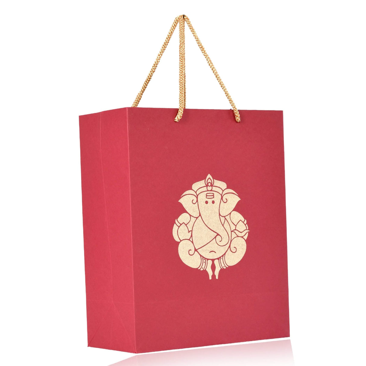 Ganesha Paper Carry Bags Party Favor Gift Bag for Goodie Wedding Ganesh Chaturthi Puja Return Gifts - 8x4x10 Inch - LoveNspire