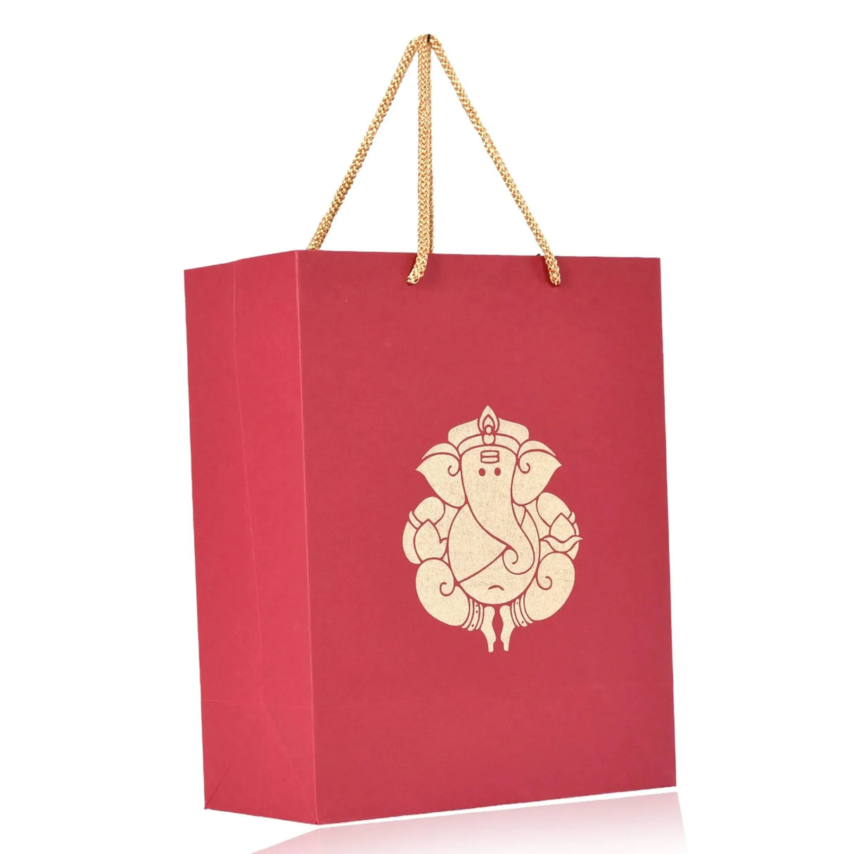 Ganesha Paper Carry Bags Party Favor Gift Bag for Goodie Wedding Ganesh Chaturthi Puja Return Gifts - 8x4x10 Inch - LoveNspire
