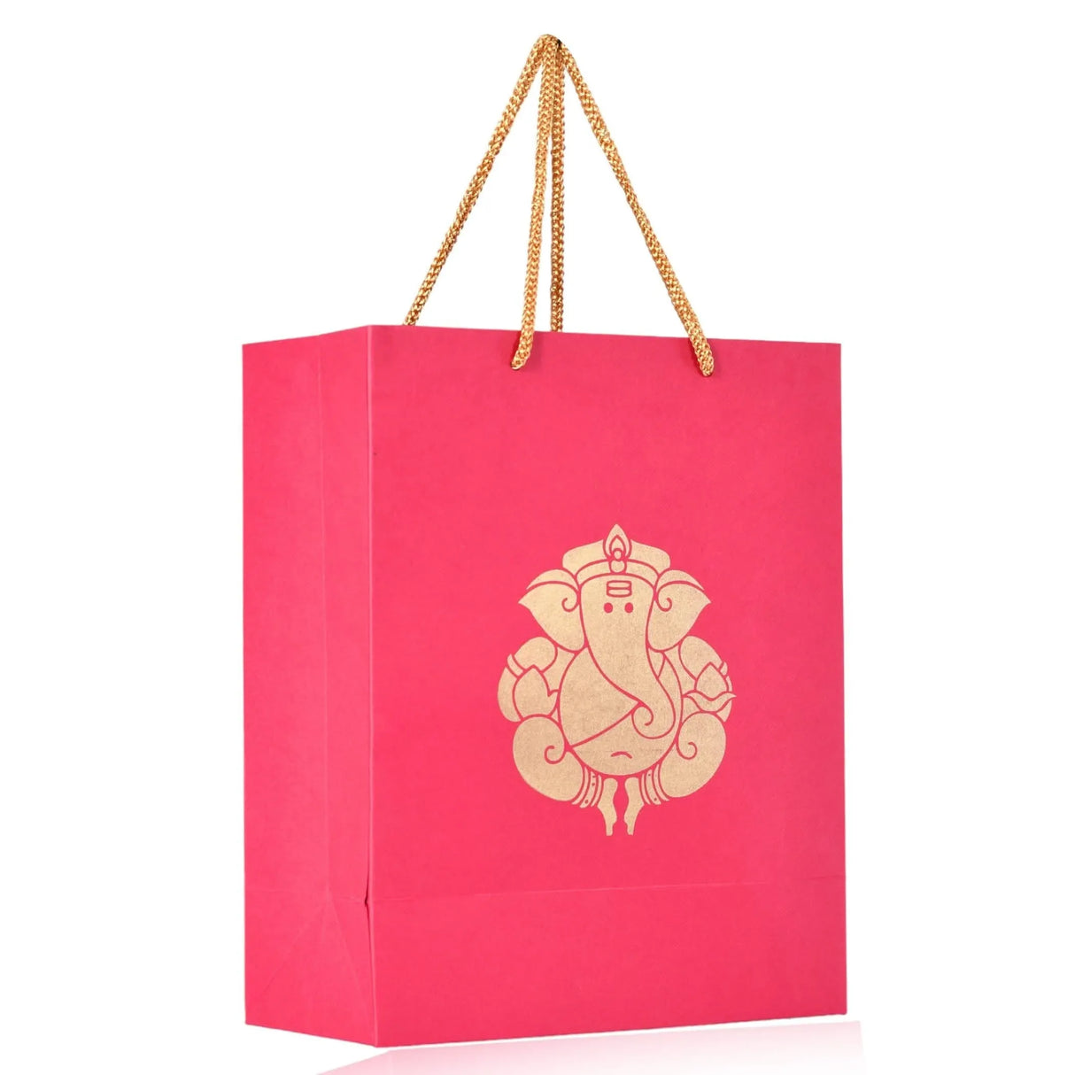 Ganesha Paper Carry Bags Party Favor Gift Bag for Goodie Wedding Ganesh Chaturthi Puja Return Gifts - 8x4x10 Inch - LoveNspire