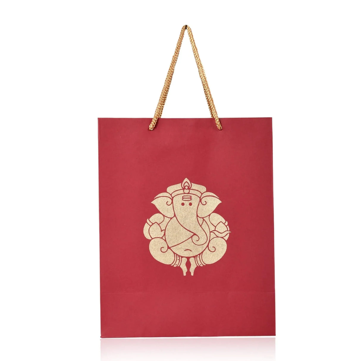 Ganesha Paper Carry Bags Party Favor Gift Bag for Goodie Wedding Ganesh Chaturthi Puja Return Gifts - 8x4x10 Inch - LoveNspire