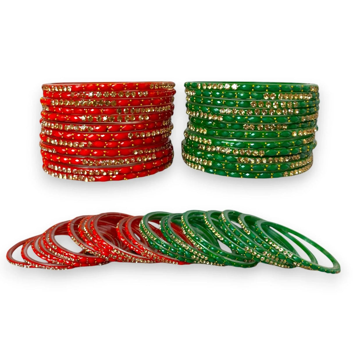 Glass Bangles Indian Jewelry Bangles (Akshra) Ethnic Dailywear Bollywood Fashion Glass Bangles Set Bracelets for Women Wedding Teej Navratri Varalakshmi Vratham Return Gifts (12 Pieces) - LoveNspire