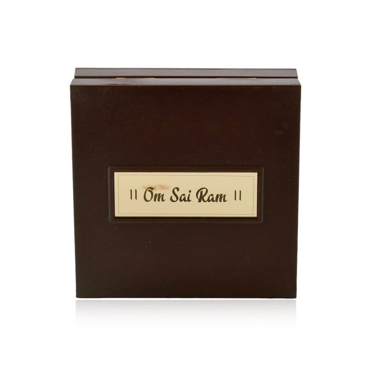 Gold Plated Sai Baba Photo Frame with Charan Paduka for Diwali Housewarming Indian Wedding Return Gift Worship Pooja Room Decor Hindu Religious Devotional Paduka Prayer Box Good Luck Gift - LoveNspire