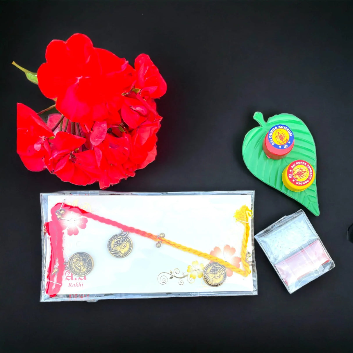 2 CT Golden Pendent Rakhi, Rakhi for Brother, Rakhi for Sister, Rakhi Card, Rakhi Bracelet, Rakhi Gift, Raksha Bandhan, Handmade Rakhi Gifts - LoveNspire