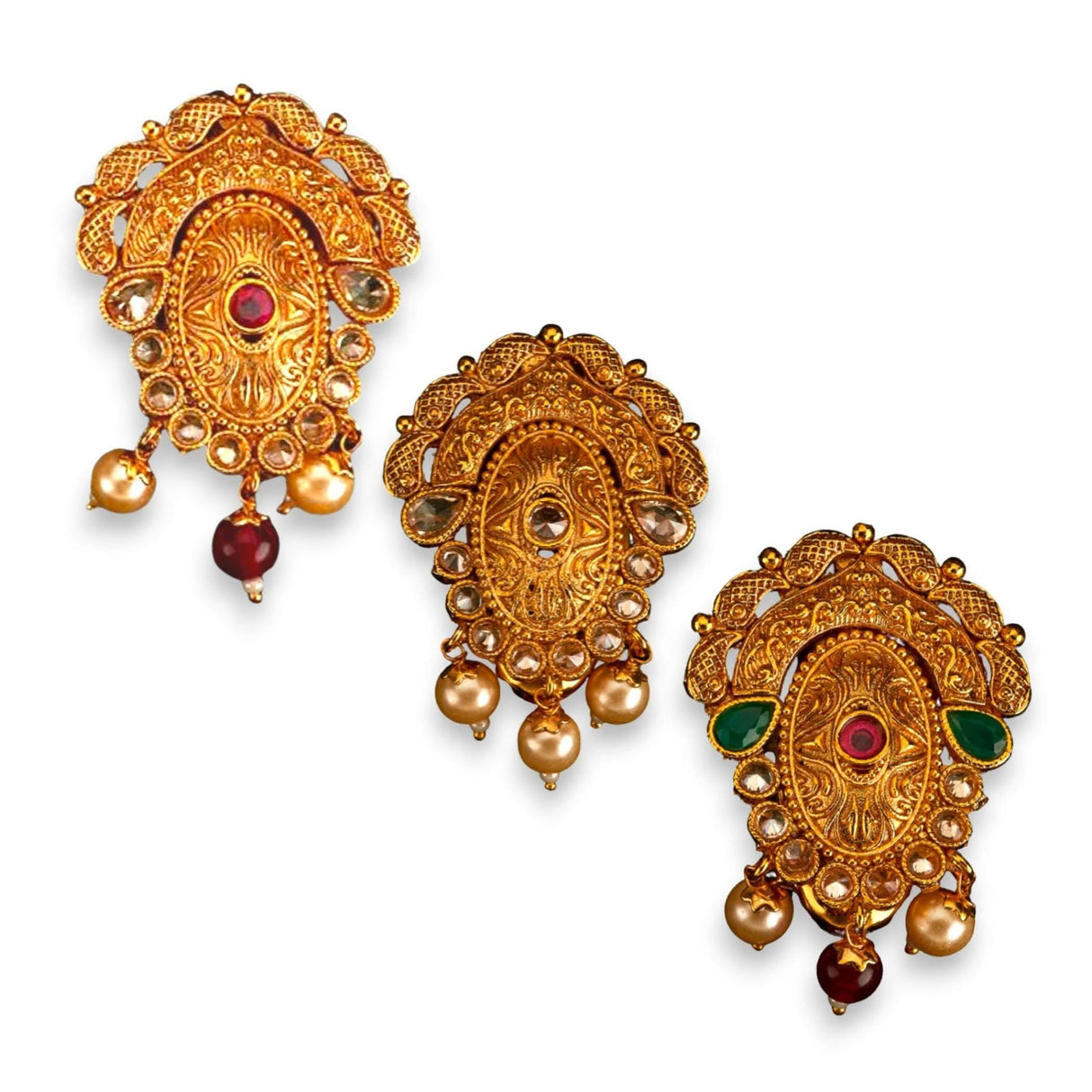 Golden Sari Brooch Indian Saree Lehenga Safety Pin Gold Tone Designer Bollywood Indian Wedding Bridal Jewelry Gift - LoveNspire