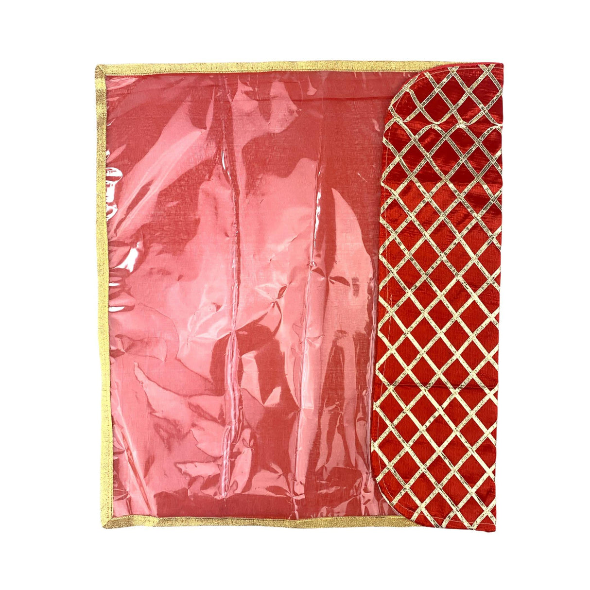 5 Assorted Gotta Patti Saree Bags Lehnga Cover Clothes Organizer Sari Storage Bag for Wardrobe and Gifting Storage Indian Wedding Favor Cloth Case Birthday - LoveNspire