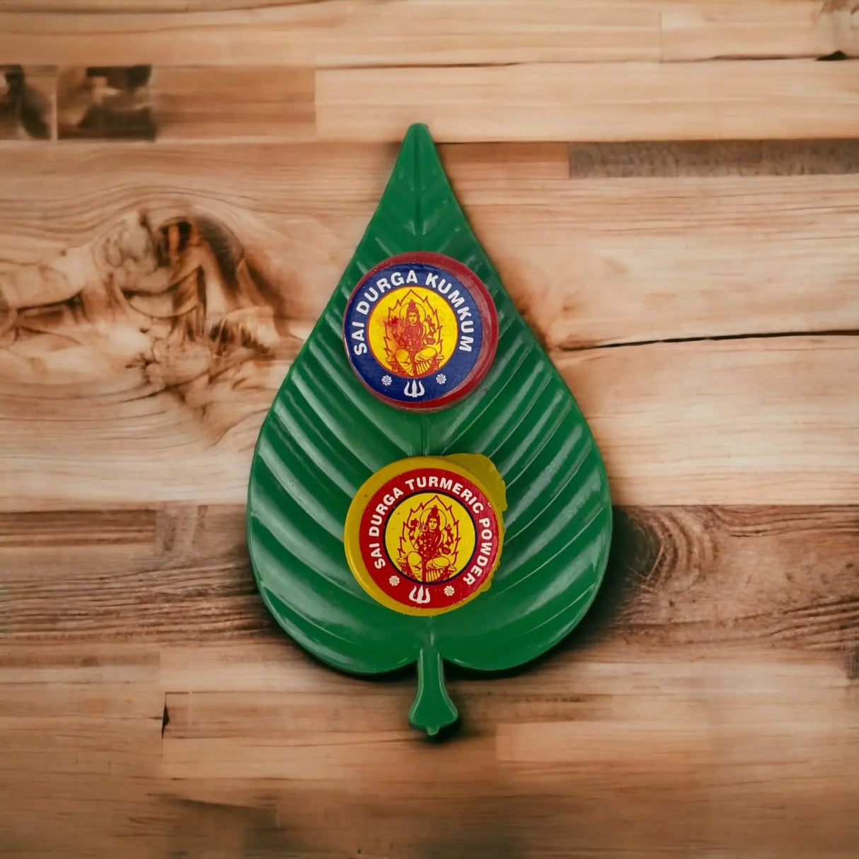 Haldi Kumkum Packet Leaf Set Turmeric Combo Sindoor Dabbi Pooja Item for Indian Wedding, Thamboolam, Housewarming, Havan Temple Decor Festive Essentials Gift - LoveNspire