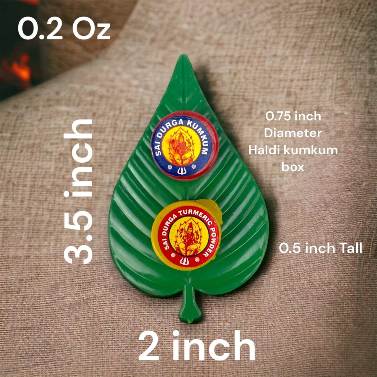 Haldi Kumkum Packet Leaf Set Turmeric Combo Sindoor Dabbi Pooja Item for Indian Wedding, Thamboolam, Housewarming, Havan Temple Decor Festive Essentials Gift - LoveNspire