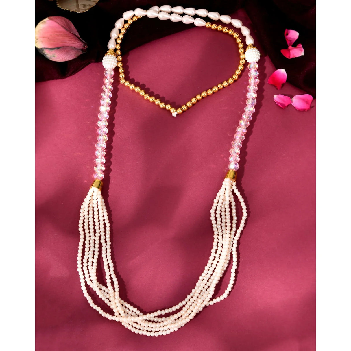 Handmade Wedding Swagat Mala Set – Elegant Moti Pearl Milni Garlands for Baraat Welcome, Reception, Guest Greetings & Indian Celebration Gifts (Set of 6/24) - LoveNspire