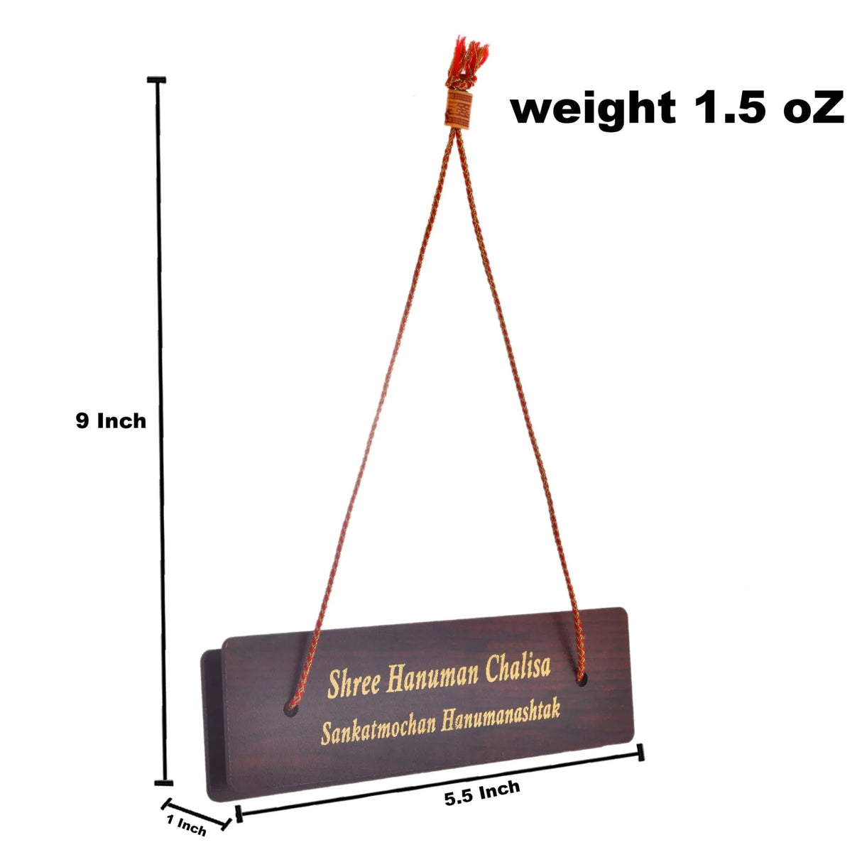 Hanuman Chalisa Pocket Path Book with Wooden Cover | Bajrangbali Puja Granth for Daily Prayer, Travel Use & Gift Purpose – Compact Devotional Book for Hanuman Bhakts (5.5 Inches) - LoveNspire