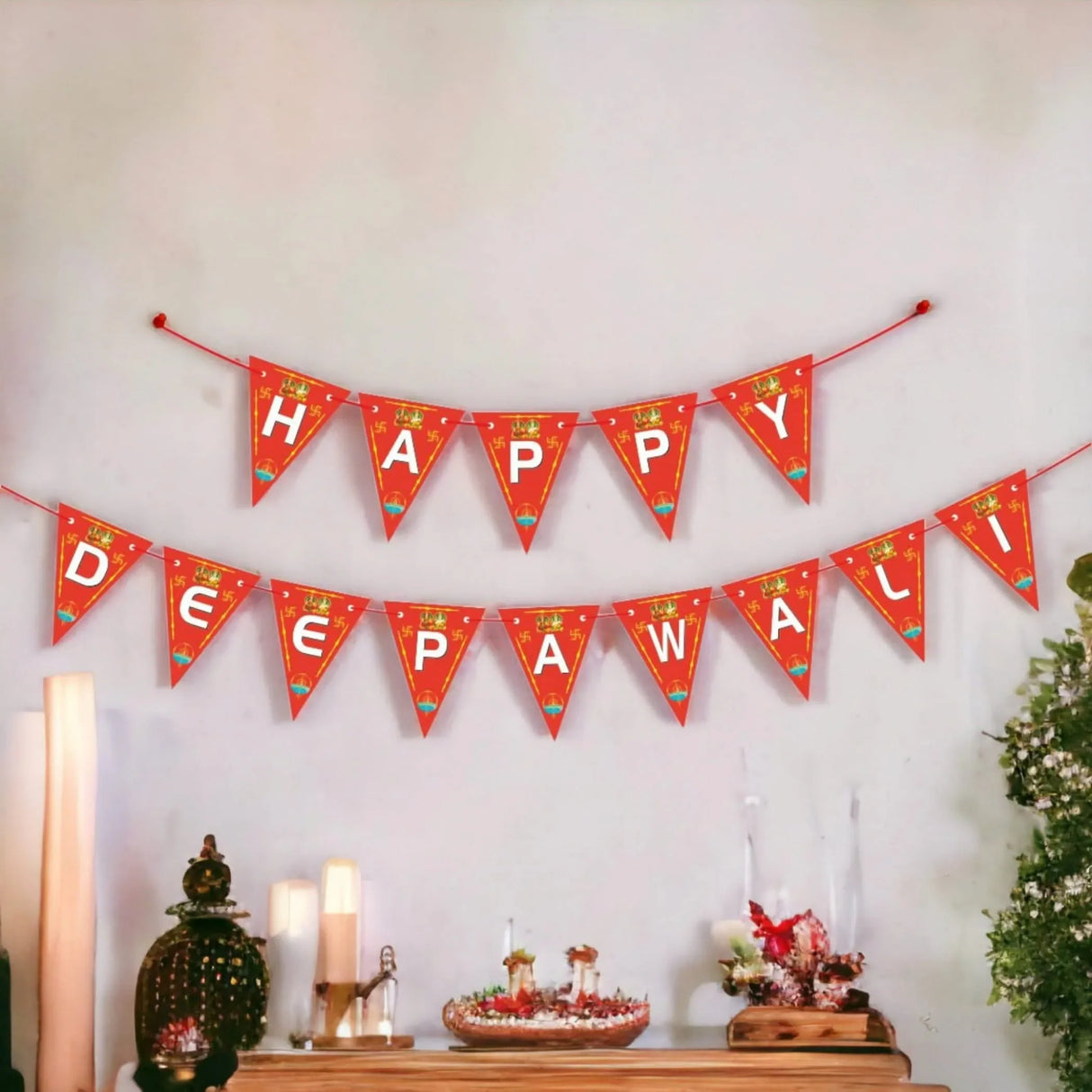 Happy Deepawali Paper Banner, Happy Diwali Banner, Deepawali Decor, Diwali Decorations, Diwali Backdrop, Diwaly Party, Diwali Garland, Diwali Decor - LoveNspire