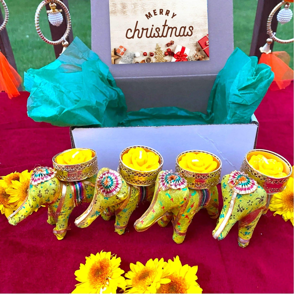 Happy Holiday Gift, Elephant Candle Holders, Christmas Gift Set, Dad Christmas Gift, Christmas Gift Women, Christmas Gift Tags, Christmas Gift Set, Christmas Gift Men - LoveNspire