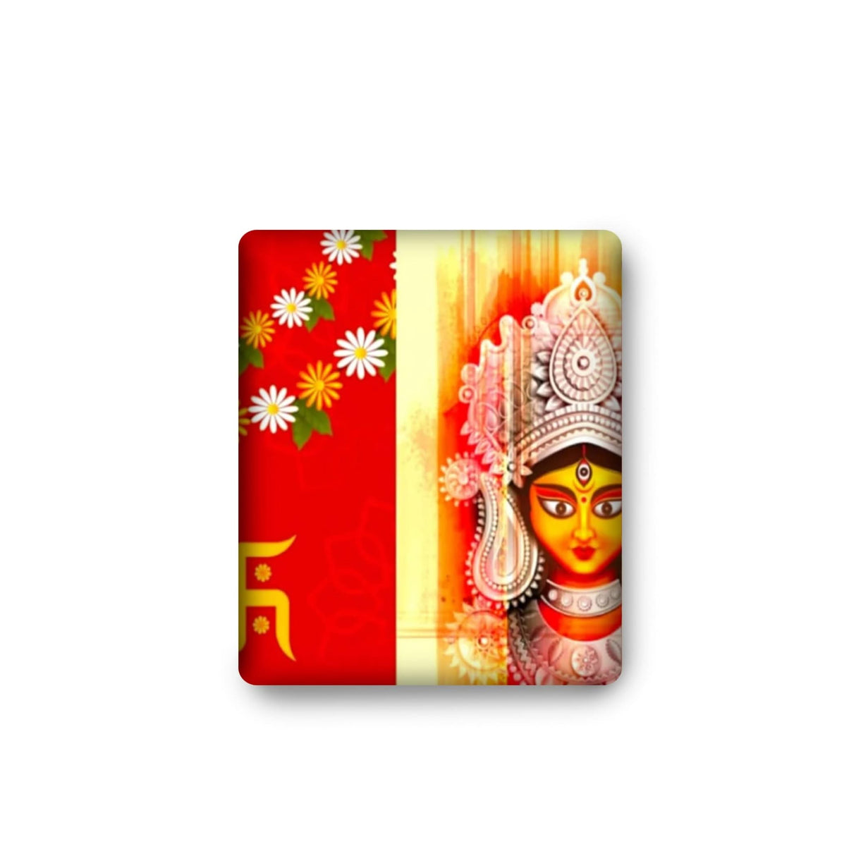 Happy Navratri Banner Indian Traditional Backdrop Cloth 5x8 Feet Indian Navratri Decor Pooja Wall Decor Indian Wall Art Photo Decor Banner Decorative Pooja Cloth Navratri Celebration - LoveNspire