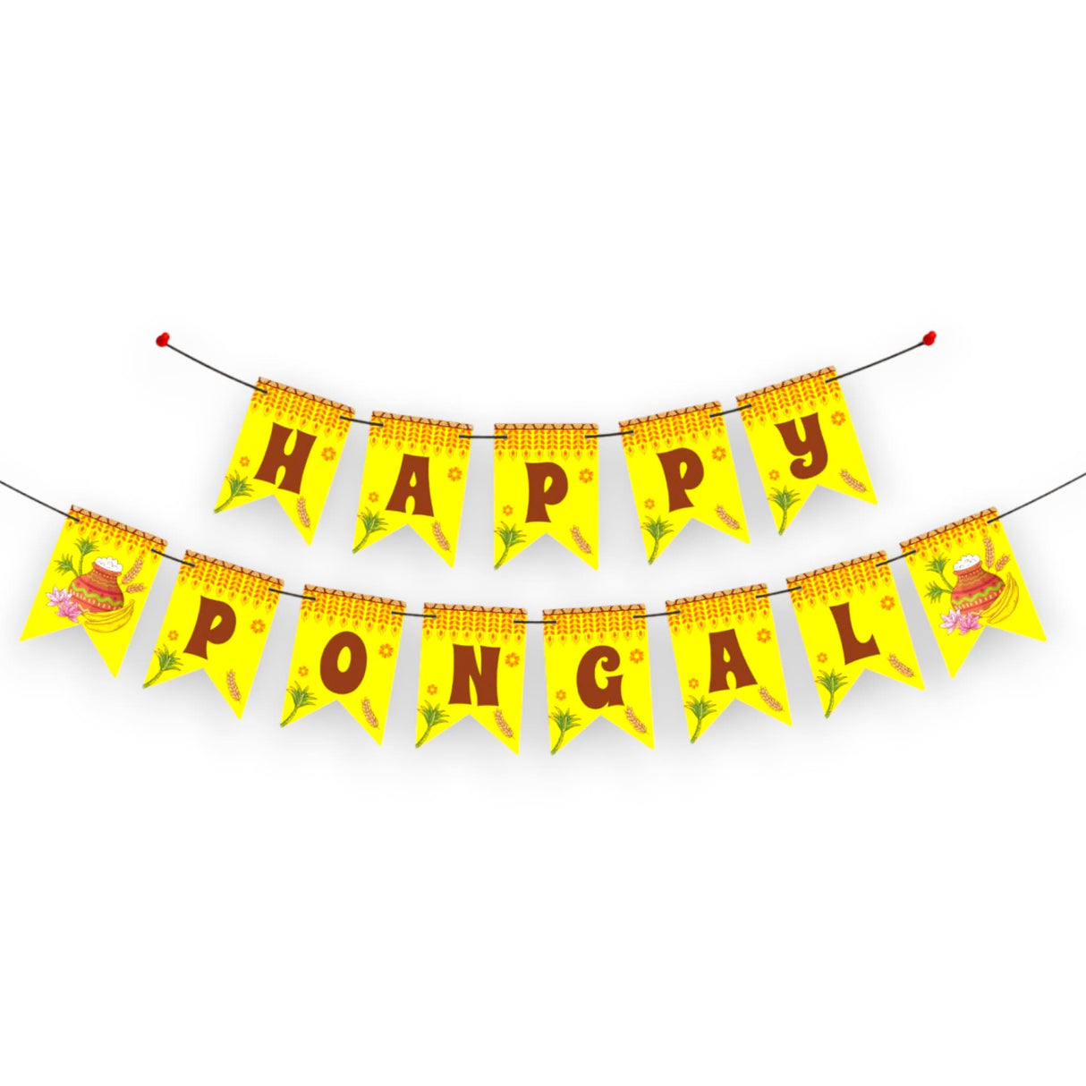 Happy Pongal Banner Pongal Theme Bunting for Decorations Indian Harvest Festival Party Banner Tamil Party Celebration Diy Sign Happy Pongal Letters Backdrop - Banners for Home & Office - LoveNspire