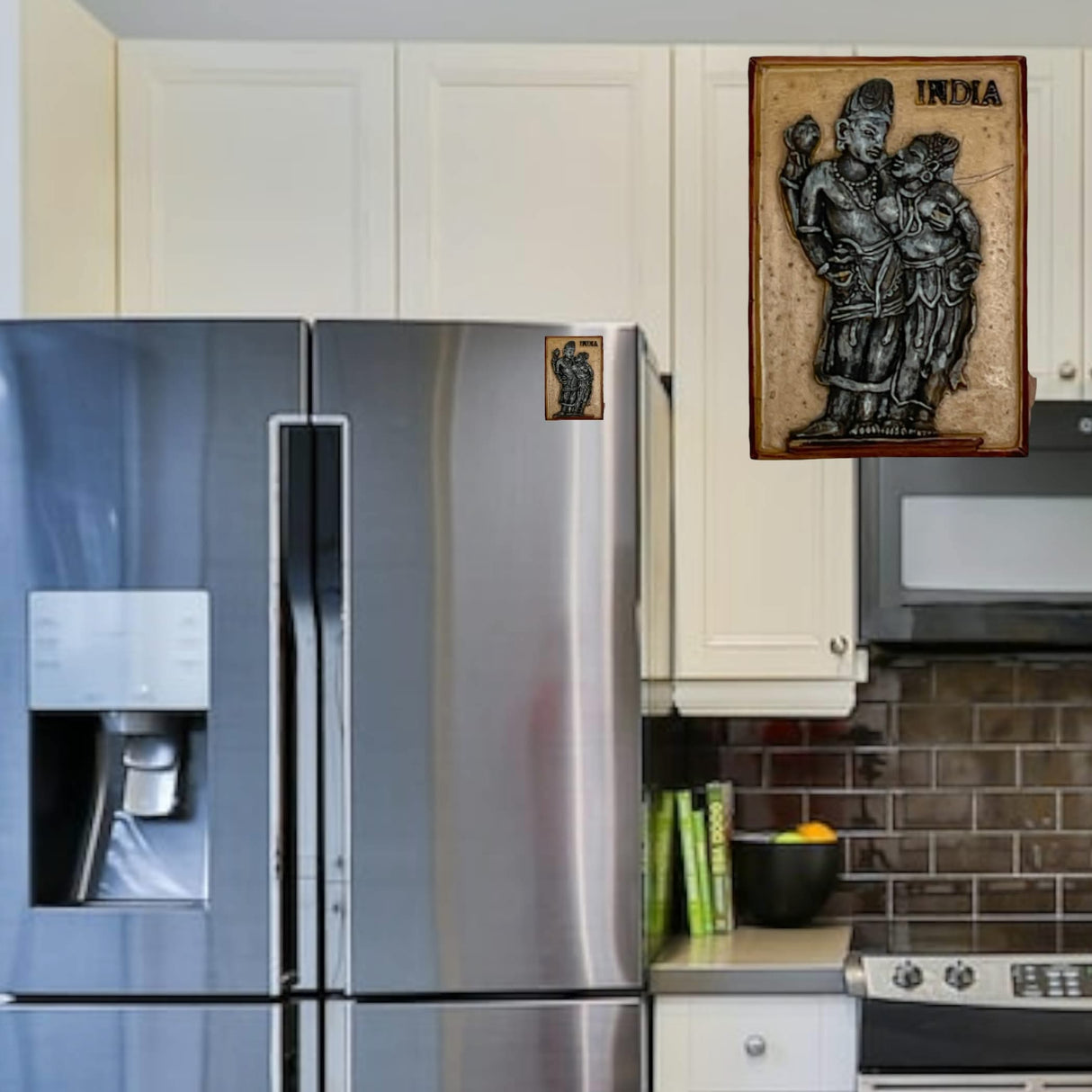 India Fridge Magnet Souvenir, Refrigerator Magnets, Indian Return Gift, India Taj Mahal ,indian Rickshaw, Elephant, Om Magnet, Hindu God Goddess, Desi Gifting - LoveNspire