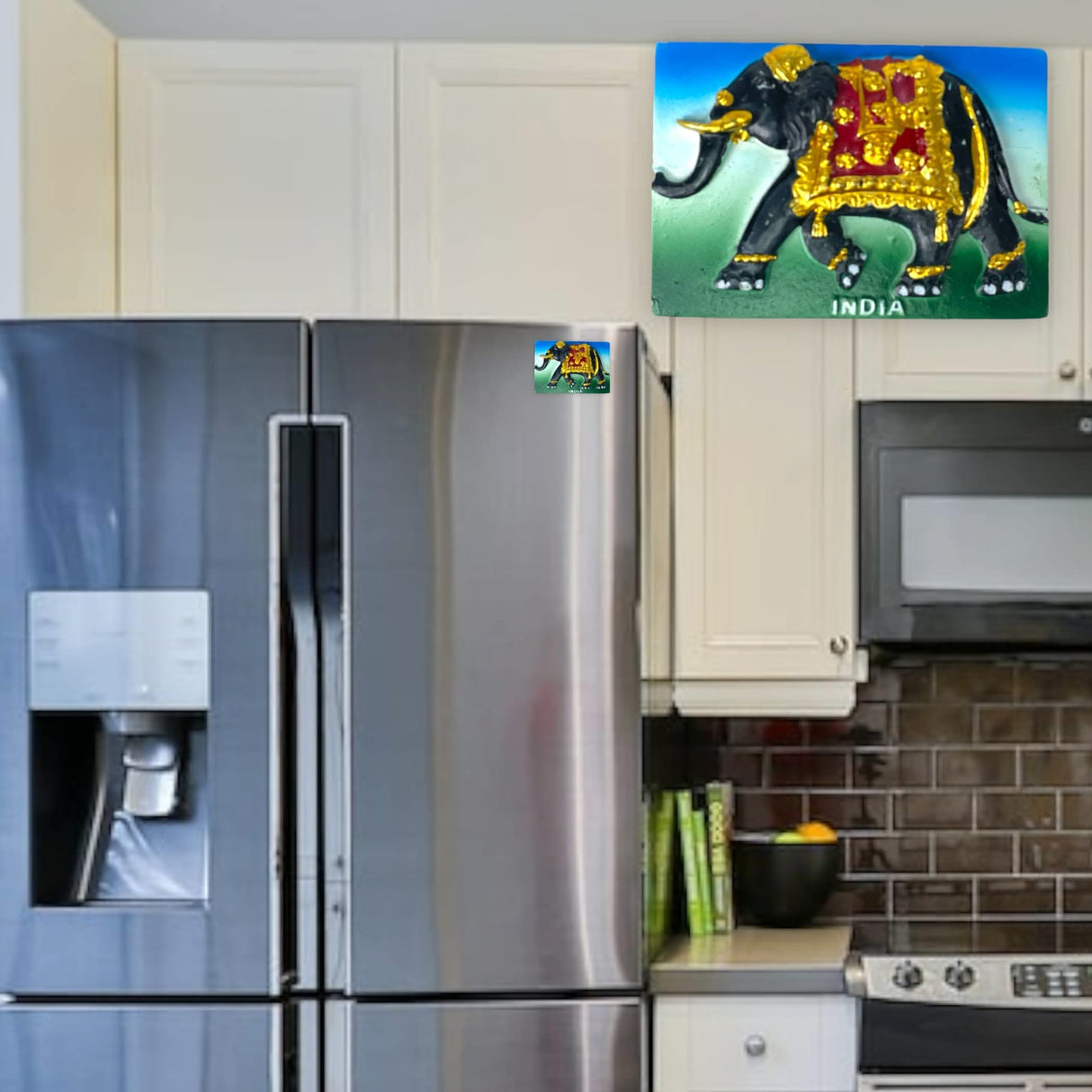 India Fridge Magnet Souvenir, Refrigerator Magnets, Indian Return Gift, India Taj Mahal ,indian Rickshaw, Elephant, Om Magnet, Hindu God Goddess, Desi Gifting - LoveNspire