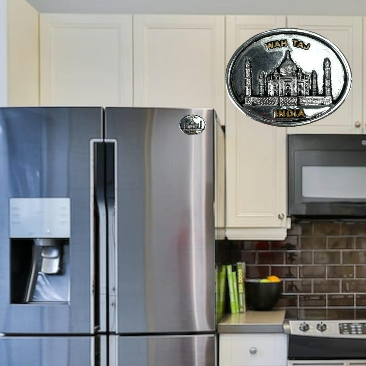 India Fridge Magnet Souvenir, Refrigerator Magnets, Indian Return Gift, India Taj Mahal ,indian Rickshaw, Elephant, Om Magnet, Hindu God Goddess, Desi Gifting - LoveNspire